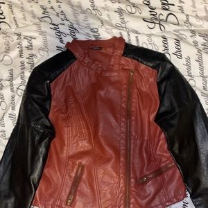 Red & Black Leather Jacket